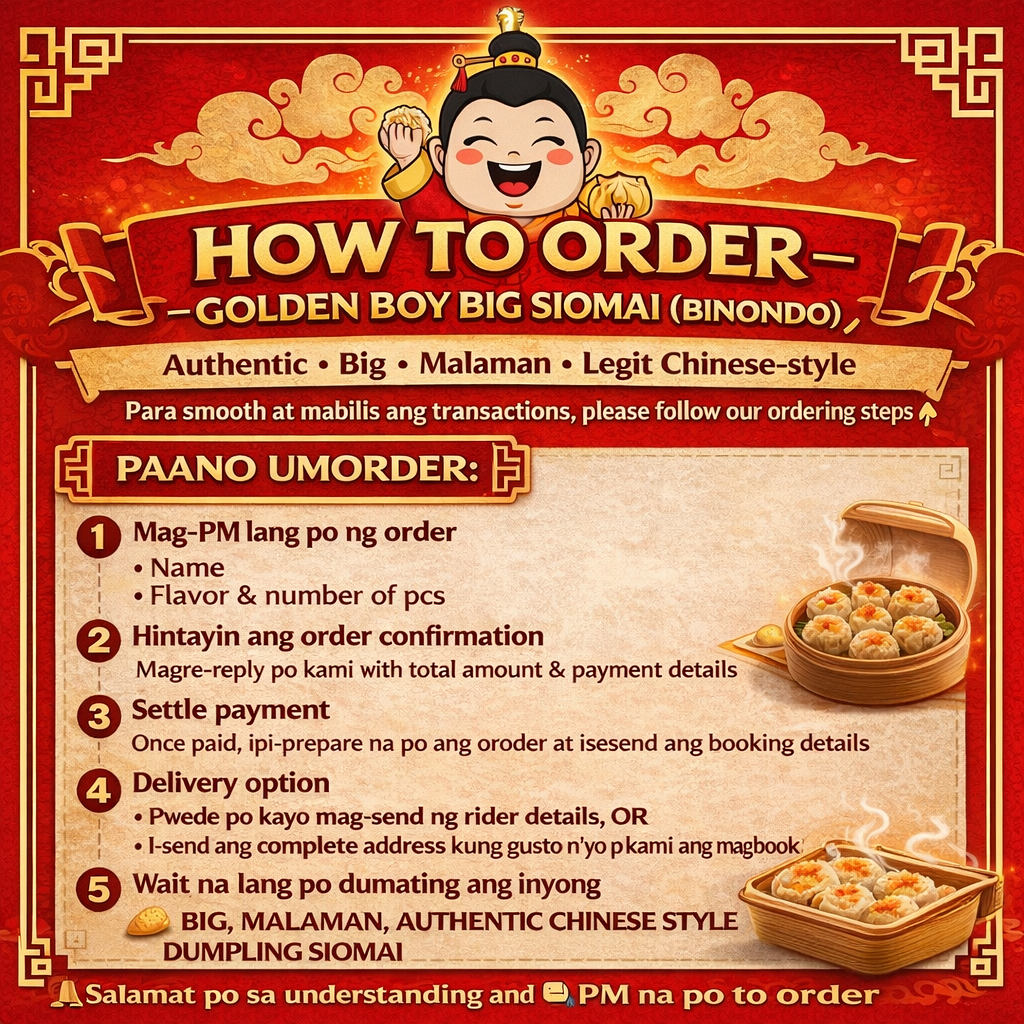 How to Order Golden Boy Big Siomai